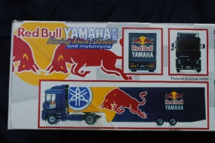 Italeri 3806  Red Bull Yamaha YZR500 WCM Racing Truck with Trailer